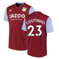 Aston Villa Coutinho 23 Home Red Authentic 2022-23 Jersey
