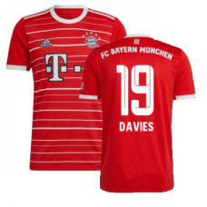 Youth 2022-2023 Bayern Munich DAVIES 19 Home Red Authentic Jersey