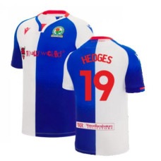 Women Blackburn Rovers HEDGES 19 Home White And Blue Authentic 2022-23 Jersey