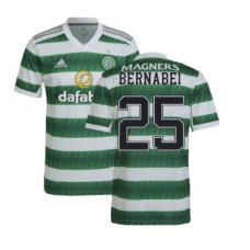Women Celtic Home BERNABEI 25 Green And White Authentic 2022-23 Jersey