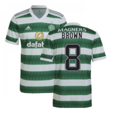 Celtic Home Brown 8 Green And White Authentic 2022-23 Jersey