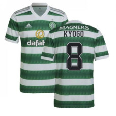 Celtic Home KYOGO 8 Green And White Authentic 2022-23 Jersey
