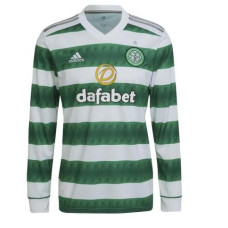 Celtic Long Sleeve Home Green And White Authentic 2022-23 Jersey