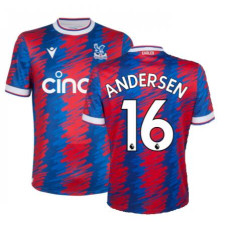 Women Crystal Palace ANDERSEN 16 Home Red And Blue Replica 2022-23 Jersey