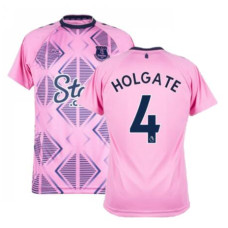 Youth Everton Away HOLGATE 4 Pink Authentic 2022-23 Jersey