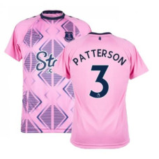 Youth Everton Away PATTERSON 3 Pink Authentic 2022-23 Jersey