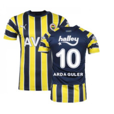 Women Fenerbahce Home ARDA GULER 10 Yellow And Navy Authentic 2022-23 Jersey