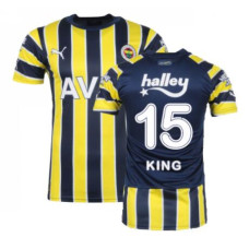 Fenerbahce Home KING 15 Yellow And Navy Replica 2022-23 Jersey