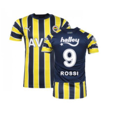 Fenerbahce Home Rossi 9 Yellow And Navy Replica 2022-23 Jersey
