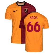 Women Galatasaray Home Arda 66 YelLow And Red Authentic 2022-23 Jersey