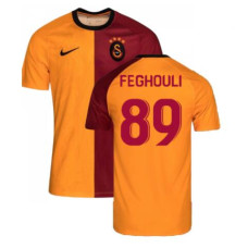 Galatasaray Home Feghouli 89 YelLow And Red Authentic 2022-23 Jersey