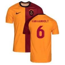 Youth Galatasaray Home VAN AANHOLT 6 YelLow And Red Authentic 2022-23 Jersey