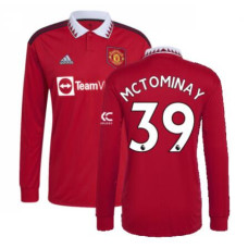 Youth 2022-2023 Man Utd Home McTominay 39 Long Sleeve Replica Red Jersey
