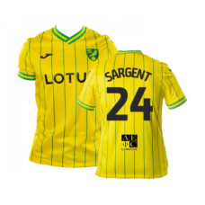 Norwich City SARGENT 24 Home Yellow Replica 2022-23 Jersey
