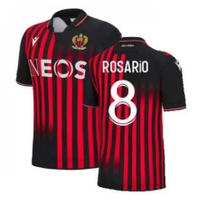 OGC Nice Home ROSARIO 8 Red and Black Authentic 2022-23 Jersey
