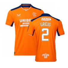 Rangers Third GREIG 2 orange Authentic 2022-23 Jersey