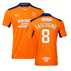 Rangers Third Gascoigne 8 orange Authentic 2022-23 Jersey