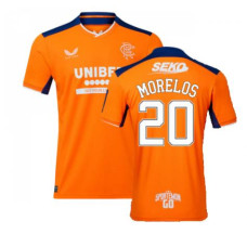 Rangers Third MORELOS 20 orange Authentic 2022-23 Jersey