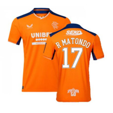 Rangers Third R MATONDO 17 orange Authentic 2022-23 Jersey