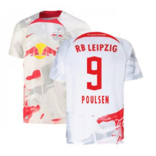 Women Red Bull Leipzig Home Poulsen 9 White Authentic 2022-23 Jersey