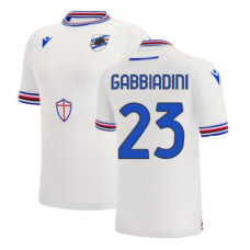 Youth Sampdoria Away Gabbiadini 23 White Authentic 2022-23 Jersey