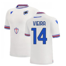 Women Sampdoria Away VIEIRA 14 White Authentic 2022-23 Jersey
