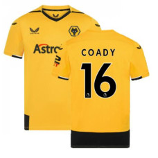 Women Wolves Home Coady 16 Yellow Authentic 2022-23 Jersey