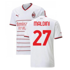 2022/23 Ac Milan Away MALDINI 27 White Replica Jersey