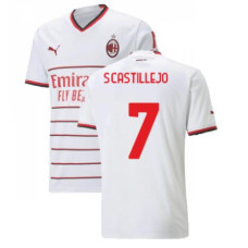 2022/23 Ac Milan Away S.CASTILLEJO 7 White Authentic Jersey
