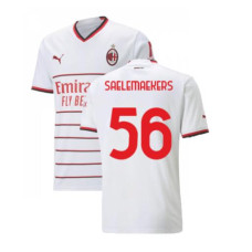 2022/23 Ac Milan Away SAELEMAEKERS 56 White Authentic Jersey