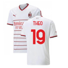 2022/23 Ac Milan Away THEO 19 White Authentic Jersey