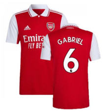 2022-23 Arsenal Gabriel 6 Home Red Authentic Jersey