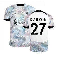 2022/23 Liverpool Away DARWIN 27 Authentic white/black Jersey