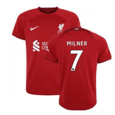Youth 2022/23 Liverpool Home MILNER 7 Authentic Red Jersey