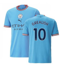 2022-23 Manchester City Grealish 10 Home Blue Authentic Jersey