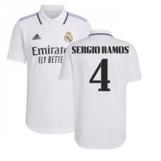 Women 2022-23 Real Madrid White Home SERGIO RAMOS 4 Authentic Jersey 