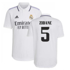 Women 2022-23 Real Madrid White Home ZIDANE 5 Authentic Jersey 