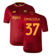 2022-23 Roma SPINAZZOLA 37 Home Red Authentic Jersey
