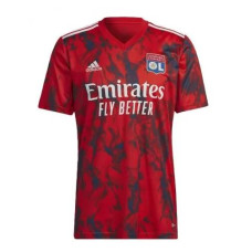 Youth CUSTOM Olympique Lyon Away Red Authentic 2022-23 Jersey