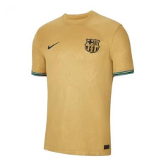 Youth Custom 2022-23 Barcelona Yellow Away Authentic Jersey 