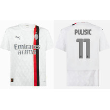 Youth 2023/24 AC Milan 11 - Pulisic Away White Authentic Jersey