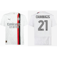 2023/24 AC Milan 21 - Chukwueze Away White Replica Jersey