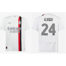 2023/24 AC Milan 24 - Kjaer Away White Authentic Jersey