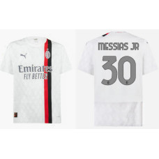 2023/24 AC Milan 30 - Messias Jr Away White Replica Jersey