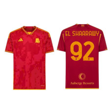 2023/24 AS Roma EL SHAARAWY - 92 Home Red Authentic Jersey