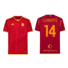 Women 2023/24 AS Roma LLORENTE - 14 Home Red Authentic Jersey