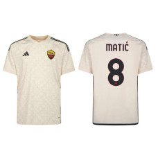Women 2023/24 AS Roma MATIC - 8 Away cream Authentic Jersey