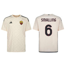 Women 2023/24 AS Roma SMALLING - 6 Away cream Authentic Jersey