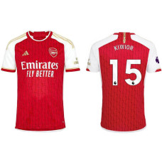 2023/24 Arsenal KIWIOR 15 Home Red Authentic Jersey
