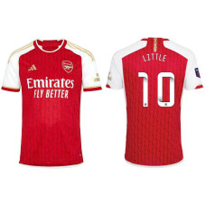 Women 2023/24 Arsenal LITTLE 10 Home Red Authentic Jersey